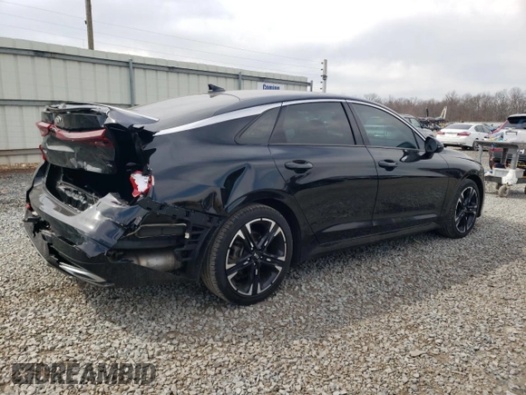 2021 Kia K5 GT-Line with VIN 5XXG64J29MG075109, listed as a Copart auction lot 49680785 with 50,280 mi miles and Salvage Title. Bid and sale history available at carsss.com. Image 3.