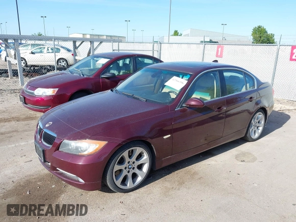 2007 BMW 3 Series 335i with VIN WBAVB73547VH21919, listed as a IAAI auction lot 42366396 with 149,918 mi miles and . Bid and sale history available at DreamBid. Image 2.
