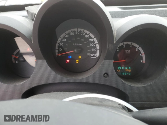 2008 Dodge Nitro SXT with VIN 1D8GU28K68W285186, listed as a Copart auction lot 46987965 with 118,843 mi miles and Salvage Title. Bid and sale history available at DreamBid. Image 9.