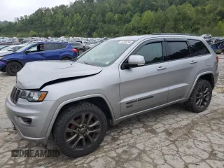 2017 Jeep Grand Cherokee Limited 75th Anniversary with VIN 1C4RJFBG1HC695861, listed as a Copart auction lot 73289294 with 92,204 mi miles and Salvage title. Bid and sale history available at DreamBid. Image 1.