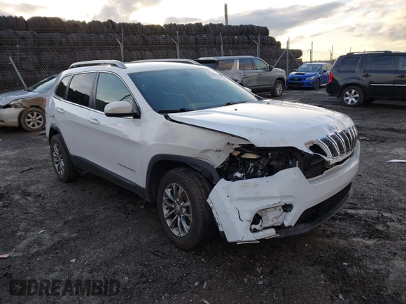 2019 Jeep Cherokee Latitude Plus with VIN 1C4PJMLX2KD254946, listed as a IAAI auction lot 41581777 with 49,748 mi miles. Bid and sale history available at carsss.com. Image 1.
