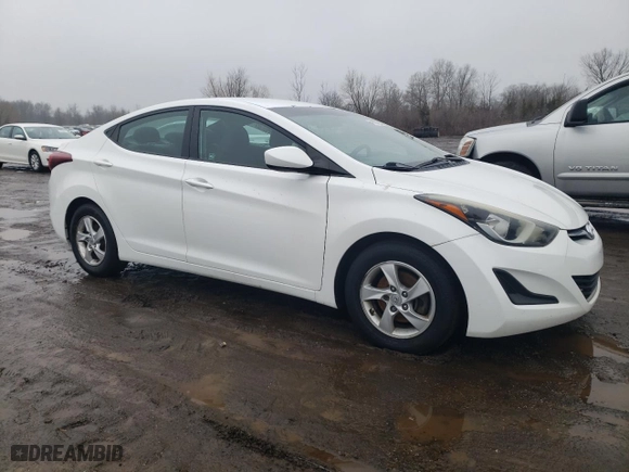 2015 Hyundai Elantra Limited with VIN 5NPDH4AE2FH547682, listed as a Copart auction lot 46863595 with 119,836 mi miles and Clean Title. Bid and sale history available at carsss.com. Image 4.