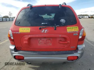2003 Hyundai Santa Fe LX with VIN KM8SC73E93U489541, listed as a Copart auction lot 51122045 with 164,814 mi miles and Salvage Title. Bid and sale history available at carsss.com. Image 6.