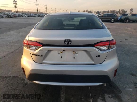 2022 Toyota Corolla LE with VIN JTDEPMAE5NJ227723, listed as a Copart auction lot 83237564 with 38,831 mi miles and Salvage Title. Bid and sale history available at carsss.com. Image 6.