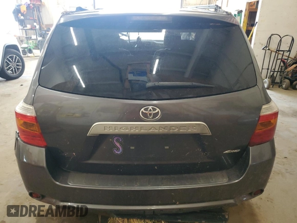 2010 Toyota Highlander with VIN 5TDBK3EH9AS006199, listed as a Copart auction lot 62794015 with Not provided miles and Salvage title. Bid and sale history available at DreamBid. Image 6.