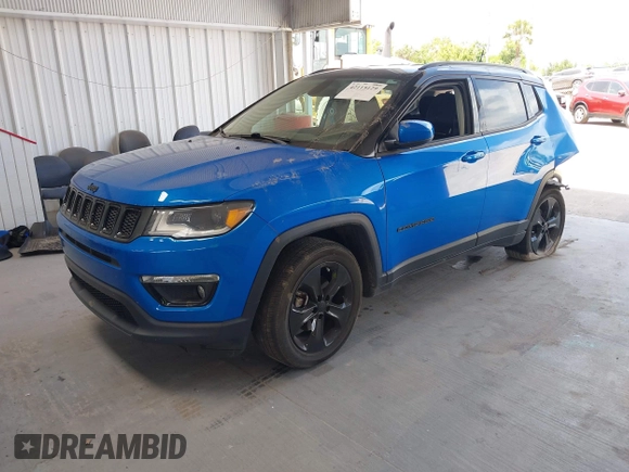 2020 Jeep Compass Altitude with VIN 3C4NJCBB3LT257440, listed as a IAAI auction lot 42115129 with 70,990 mi miles and . Bid and sale history available at carsss.com. Image 17.