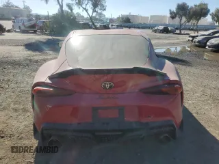 2022 Toyota GR Supra 3.0 with VIN WZ1DB0C04NW046282, listed as a Copart auction lot 80995874 with 32,087 mi miles and Salvage Title. Bid and sale history available at carsss.com. Image 10.