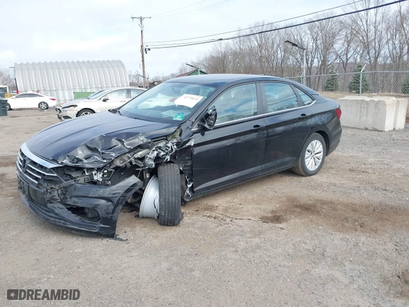 2019 Volkswagen Jetta S with VIN 3VWC57BU7KM084757, listed as a IAAI auction lot 41775071 with 37,211 mi miles. Bid and sale history available at carsss.com. Image 17.