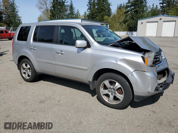 2014 Honda Pilot EX-L with VIN 5FNYF3H54EB014091, listed as a Copart auction lot 52781765 with Not Provided miles and Salvage Title. Bid and sale history available at DreamBid. Image 4.