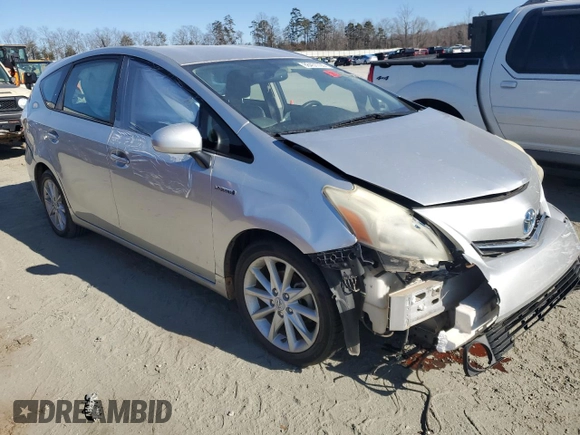 2012 Toyota Prius Two with VIN JTDZN3EU5C3075978, listed as a Copart auction lot 88451795 with 208,126 mi miles and Salvage Title. Bid and sale history available at DreamBid. Image 4.