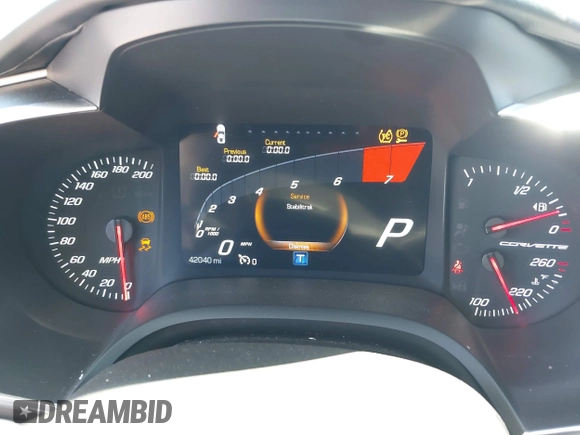 2016 Chevrolet Corvette 1LT with VIN 1G1YB2D70G5119852, listed as a IAAI auction lot 41819012 with 42,040 mi miles. Bid and sale history available at carsss.com. Image 7.