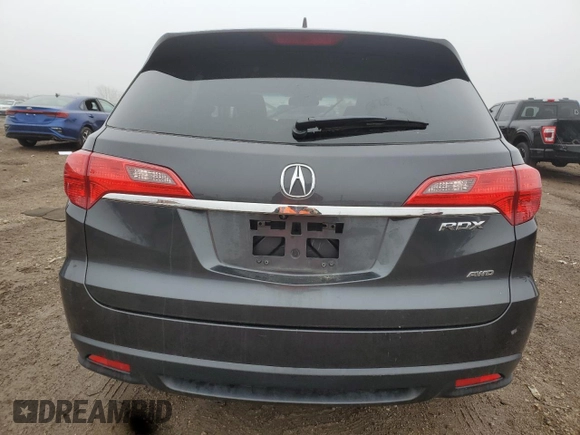 2014 Acura RDX Tech Pkg with VIN 5J8TB4H54EL022976, listed as a Copart auction lot 43689255 with 0 mi miles and Salvage Title. Bid and sale history available at carsss.com. Image 6.