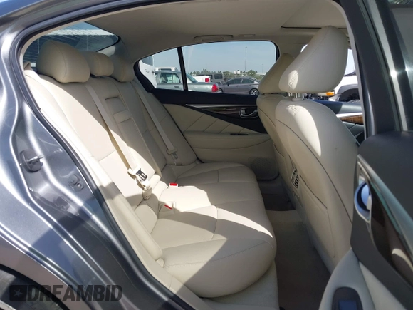 2015 Infiniti Q50 Premium with VIN JN1BV7AP8FM331055, listed as a IAAI auction lot 41828967 with 110,683 mi miles. Bid and sale history available at carsss.com. Image 8.