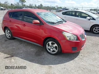 2009 Pontiac Vibe w/1SA with VIN 5Y2SP67889Z414896, listed as a IAAI auction lot 41588484 with 196,274 mi miles. Bid and sale history available at carsss.com. Image 1.