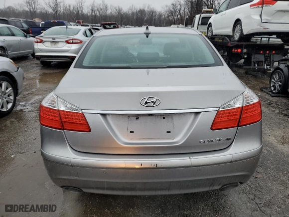 2011 Hyundai Genesis with VIN KMHGC4DF7BU139397, listed as a Copart auction lot 38923674 with 121,463 mi miles and Salvage Title. Bid and sale history available at carsss.com. Image 6.