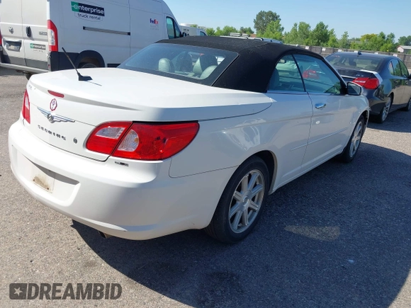 2008 Chrysler Sebring Limited with VIN 1C3LC65MX8N231008, listed as a IAAI auction lot 42617109 with 208,126 mi miles and . Bid and sale history available at DreamBid. Image 4.