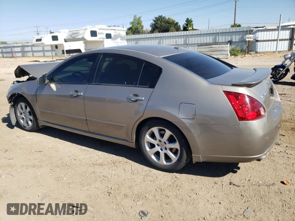 2008 Nissan Maxima 3.5 SL with VIN 1N4BA41E78C828215, listed as a Copart auction lot 73222714 with 124,800 mi miles and Salvage Title. Bid and sale history available at carsss.com. Image 2.