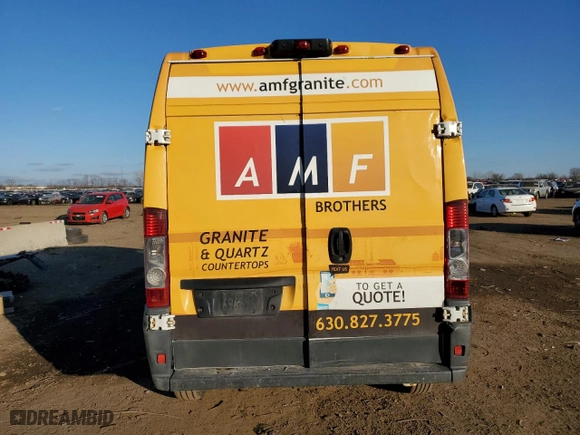 2014 Ram ProMaster Cargo Van with VIN 3C6TRVDG2EE116734, listed as a Copart auction lot 42322584 with 274,134 mi miles and Salvage Title. Bid and sale history available at carsss.com. Image 6.
