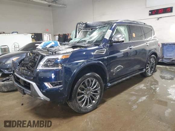 2021 Nissan Armada Platinum with VIN JN8AY2DBXM9791731, listed as a Copart auction lot 51018365 with Not provided miles and Non repairable. Bid and sale history available at DreamBid. Image 1.