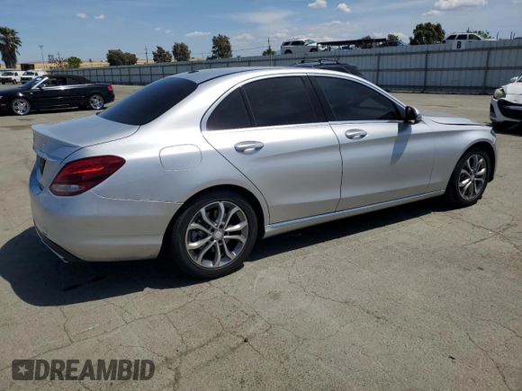 2016 Mercedes-Benz C 300 with VIN 55SWF4JB6GU144159, listed as a Copart auction lot 57174505 with 84,837 mi miles and Salvage title. Bid and sale history available at DreamBid. Image 3.