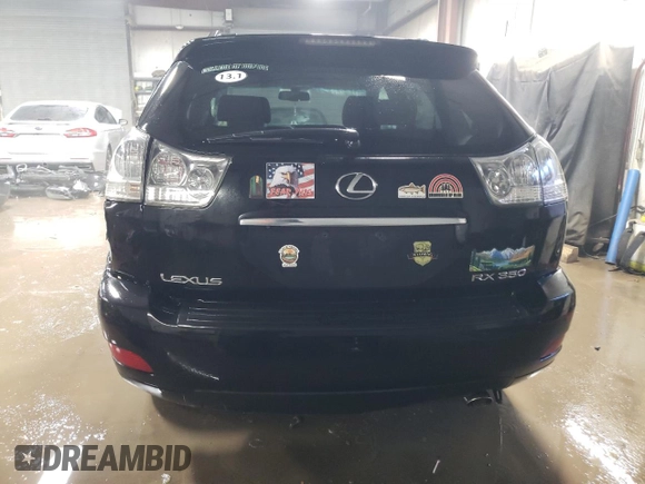 2009 Lexus RX 350 with VIN 2T2HK31U59C116390, listed as a Copart auction lot 89377985 with 141,299 mi miles and Salvage Title. Bid and sale history available at DreamBid. Image 6.