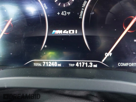 2019 BMW X3 M40i with VIN 5UXTS3C53K0Z08511, listed as a IAAI auction lot 41633123 with 71,248 mi miles and . Bid and sale history available at DreamBid. Image 16.