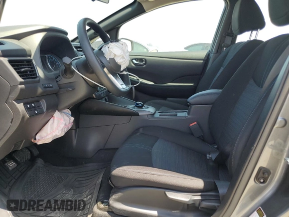 2024 Nissan LEAF S with VIN 1N4AZ1BV2RC551010, listed as a Copart auction lot 59508015 with 18,674 mi miles and Salvage title. Bid and sale history available at DreamBid. Image 7.