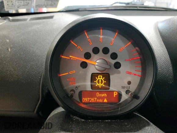 2012 MINI Countryman with VIN WMWZB3C52CWM01672, listed as a Copart auction lot 56064265 with 97,267 mi miles and Salvage Title. Bid and sale history available at DreamBid. Image 9.