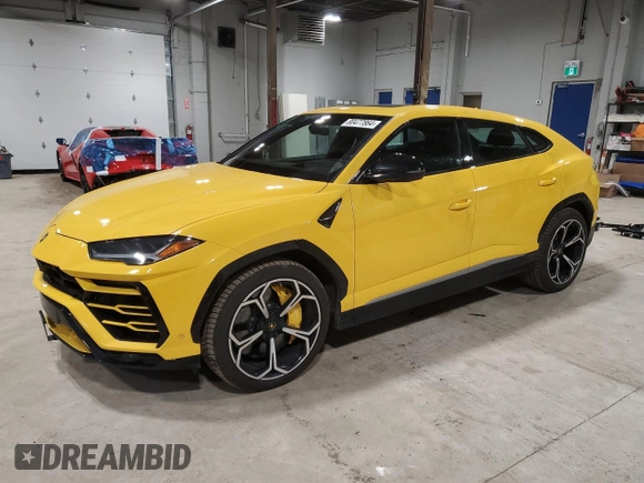 2019 Lamborghini Urus z VIN ZPBCA1ZL2KLA01075, wystawiony jako Copart lot #80477864 z przebiegiem 91 739 mil mil oraz Tytuł czysty. Historia ofert i sprzedaży dostępna na DreamBid. Obrazek 1.