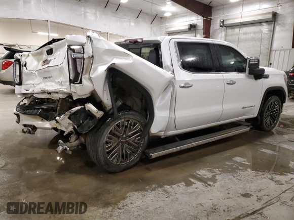 2022 GMC Sierra 1500 Limited Denali with VIN 3GTU9FEL5NG107996, listed as a Copart auction lot 81591094 with 25,969 mi miles and Salvage Title. Bid and sale history available at carsss.com. Image 3.