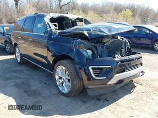 2019 Ford Expedition Max Limited with VIN 1FMJK2AT0KEA08054, listed as a IAAI auction lot 41983731 with 59,812 mi miles and . Bid and sale history available at DreamBid. Image 1.