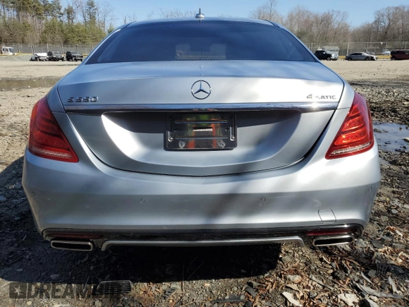 2015 Mercedes-Benz S-Class S 550 with VIN WDDUG8FBXFA118828, listed as a Copart auction lot 50624055 with 72,305 mi miles and Salvage Title. Bid and sale history available at carsss.com. Image 6.