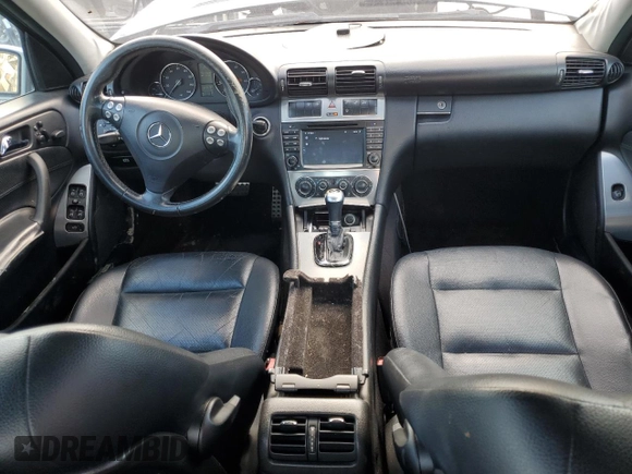 2006 Mercedes-Benz C 230 Sport with VIN WDBRF52H56F782614, listed as a Copart auction lot 53554835 with 134,287 mi miles and Salvage title. Bid and sale history available at DreamBid. Image 8.