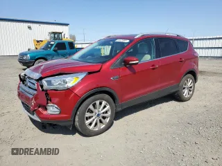 2017 Ford Escape Titanium with VIN 1FMCU9JD6HUB14799, listed as a Copart auction lot 54431685 with 75,454 mi miles and Salvage Title. Bid and sale history available at carsss.com. Image 1.