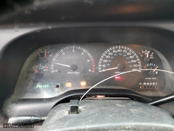 1999 Dodge Ram 1500 with VIN 3B7HC13Z0XG123202, listed as a Copart auction lot 44450055 with 274,137 mi miles and Salvage Title. Bid and sale history available at carsss.com. Image 9.