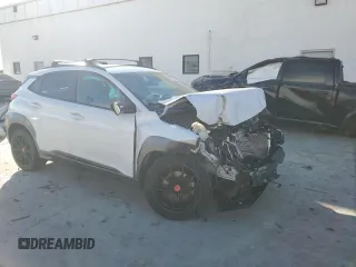 2021 Hyundai Kona Night Edition with VIN KM8K6CA54MU680756, listed as a Copart auction lot 87264254 with 45,906 mi miles and Salvage Title. Bid and sale history available at DreamBid. Image 4.