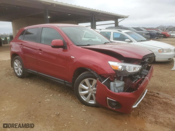 2015 Mitsubishi Outlander Sport ES with VIN 4A4AP3AU3FE005510, listed as a Copart auction lot 44509715 with 37,415 mi miles and Salvage Title. Bid and sale history available at carsss.com. Image 4.