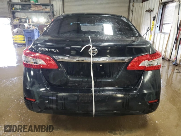 2015 Nissan Sentra S with VIN 3N1AB7APXFY299646, listed as a Copart auction lot 50869775 with 63,649 mi miles and Salvage Title. Bid and sale history available at carsss.com. Image 6.