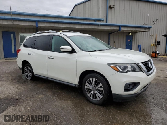2017 Nissan Pathfinder SV z VIN 5N1DR2MN0HC606932, wystawiony jako Copart lot #44925615 z przebiegiem 127 566 mil mil oraz Szkody całkowita. Historia ofert i sprzedaży dostępna na DreamBid. Obrazek 4.