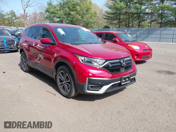 2022 Honda CR-V EX z VIN 2HKRW2H51NH658552, wystawiony jako IAAI lot #42116114 z przebiegiem 12 161 mil mil oraz . Historia ofert i sprzedaży dostępna na DreamBid. Obrazek 1.