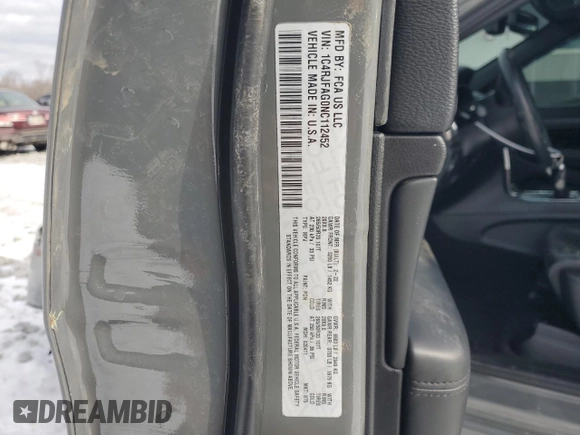 2022 Jeep Grand Cherokee WK Laredo X with VIN 1C4RJFAG0NC112452, listed as a Copart auction lot 42294815 with 34,787 mi miles and Salvage Title. Bid and sale history available at carsss.com. Image 14.