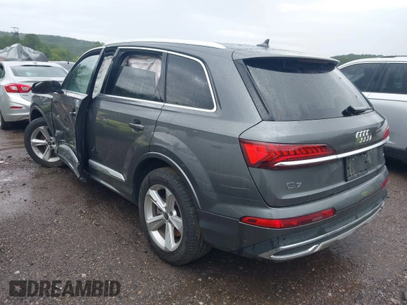 2024 Audi Q7 Premium Plus with VIN WA1LCBF72RD005639, listed as a IAAI auction lot 42542035 with Not provided miles and . Bid and sale history available at DreamBid. Image 3.