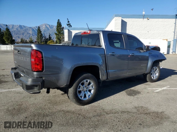2021 Chevrolet Colorado 2WD LT with VIN 1GCGSCEA4M1285376, listed as a Copart auction lot 42441655 with 41,218 mi miles and Salvage Title. Bid and sale history available at carsss.com. Image 3.