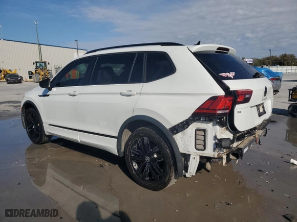 2022 Volkswagen Tiguan SE R-Line Black with VIN 3VVCB7AX3NM006585, listed as a Copart auction lot 46169855 with 51,616 mi miles and Non Repairable. Bid and sale history available at carsss.com. Image 2.