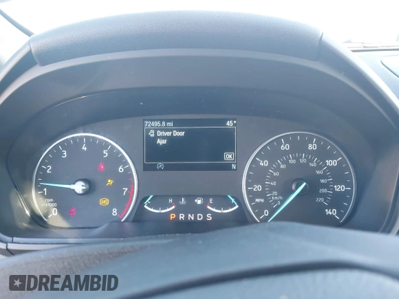 2019 Ford EcoSport SE with VIN MAJ3S2GE4KC262633, listed as a IAAI auction lot 41724149 with 72,495 mi miles and . Bid and sale history available at carsss.com. Image 7.
