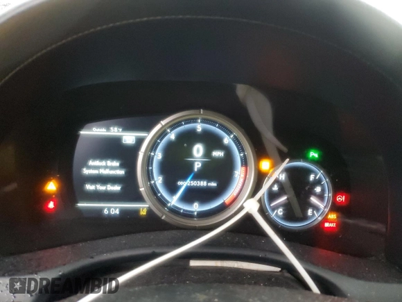 2016 Lexus GS 350 with VIN JTHBZ1BL5GA000543, listed as a Copart auction lot 43658615 with 250,388 mi miles and Salvage Title. Bid and sale history available at carsss.com. Image 9.