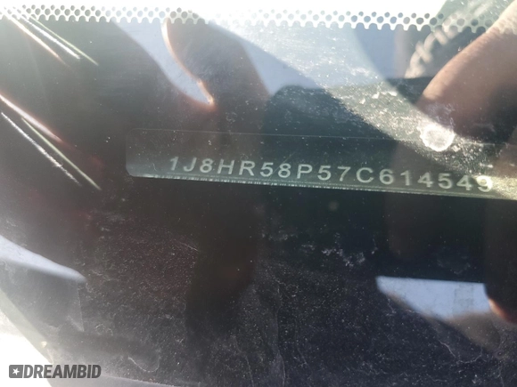 2007 Jeep Grand Cherokee Limited with VIN 1J8HR58P57C614549, listed as a Copart auction lot 48476745 with 0 mi miles and Salvage Title. Bid and sale history available at carsss.com. Image 14.
