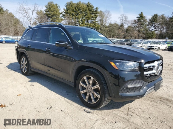 2021 Mercedes-Benz GLS with VIN 4JGFF5KE2MA577199, listed as a Copart auction lot 49085295 with 45,879 mi miles and Salvage Title. Bid and sale history available at carsss.com. Image 4.