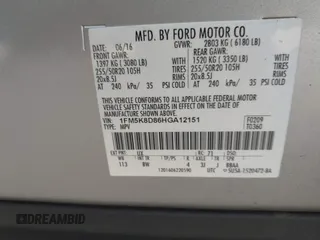 2017 Ford Explorer XLT with VIN 1FM5K8D86HGA12151, listed as a IAAI auction lot 42772972 with 127,346 mi miles and . Bid and sale history available at DreamBid. Image 9.