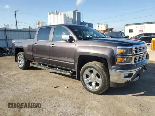 2015 Chevrolet Silverado 1500 LTZ with VIN 3GCUKSEC4FG165614, listed as a Copart auction lot 76800604 with 94,666 mi miles and Salvage Title. Bid and sale history available at DreamBid. Image 4.